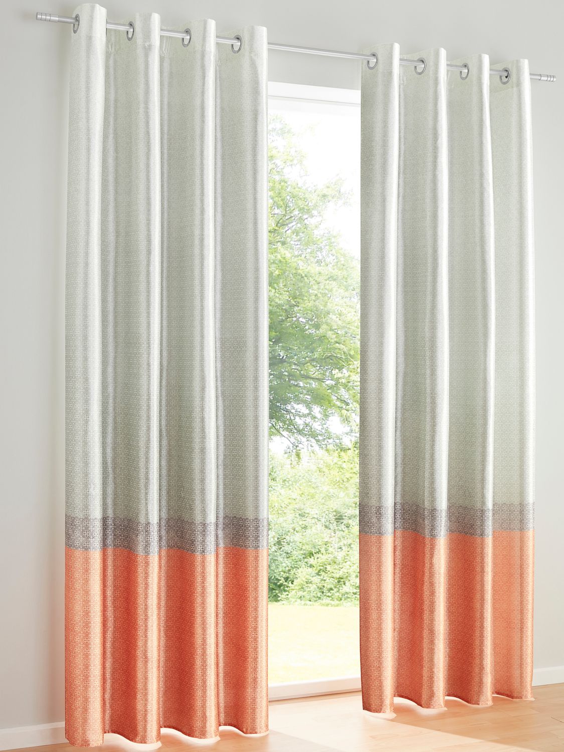 Heine Home 1 Stck. Digital bedruckter Dekostore Seidenoptik Ösen HxB 245x140 cm 1 Heine Home 1 Stck. Digital bedruckter Dekostore Seidenoptik Ösen HxB 245x140 cm