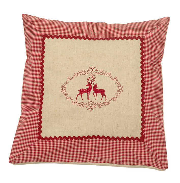 HanSen Zirbenkissen Landhaus Stil Leinen Hirsch befüllt mit Zirbenspäne 40x40cm 1 HanSen Zirbenkissen Landhaus Stil Leinen Hirsch befüllt mit Zirbenspäne 40x40cm