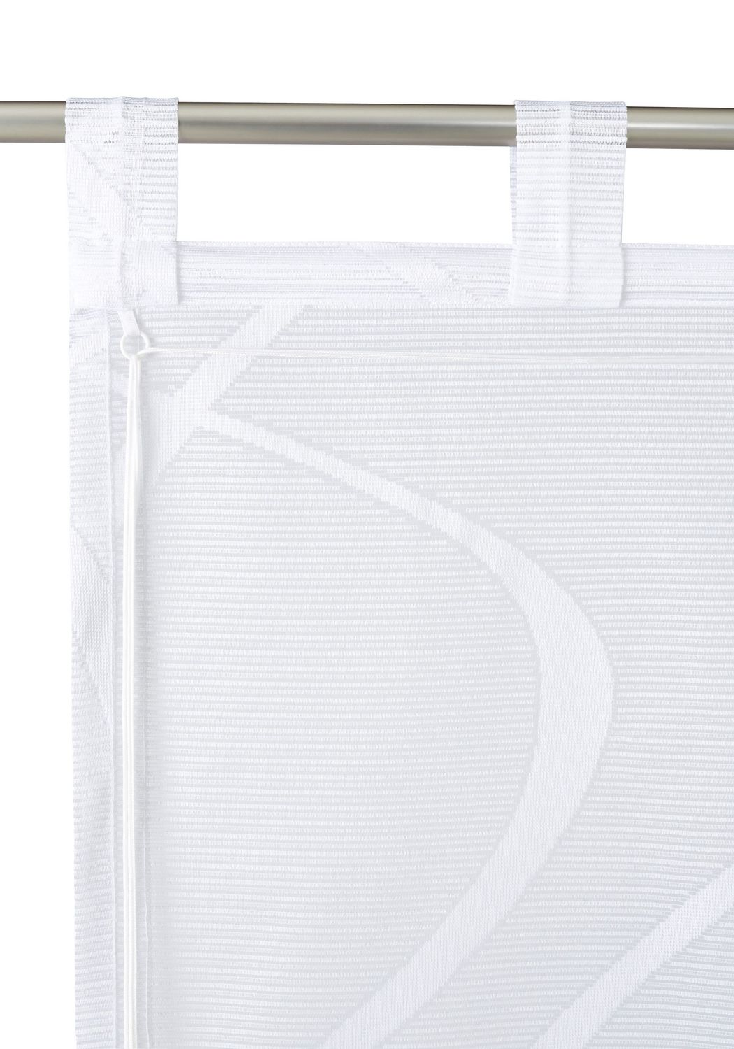 My home Raffrollo »Cellino« transparent mit Schlaufen weiß H/B: 140/120 cm 2 My home Raffrollo »Cellino« transparent mit Schlaufen weiß H/B: 140/120 cm – Bild 2