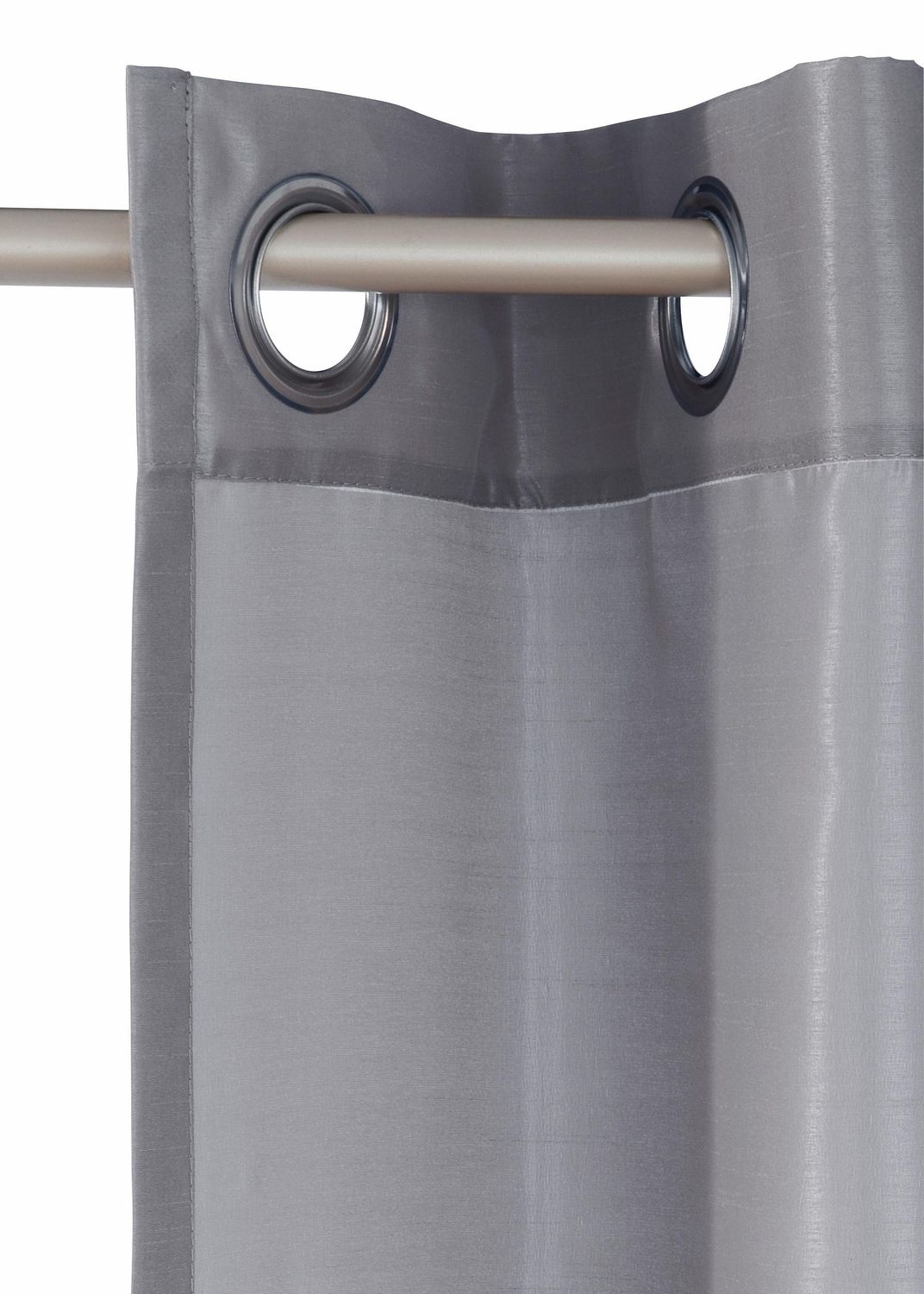 Home Affaire 1 Stück Vorhang »Leticia« uni grau Ösen H/B 225x140 cm 2 Home Affaire 1 Stück Vorhang »Leticia« uni grau Ösen H/B 225x140 cm – Bild 2