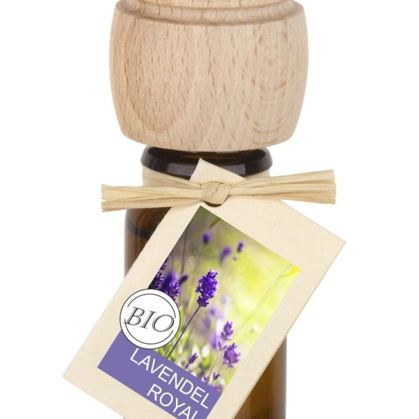 Piccolino Duftöl – Handgefertigt mit Buchenholzverschluss | Ätherische Öle Lavendel Royal 10 ml