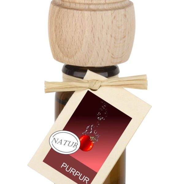 Piccolino Duftöl – Handgefertigt mit Buchenholzverschluss | Ätherische Öle Purpur 10 ml