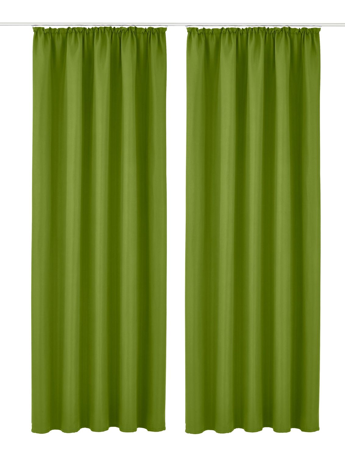 My Home Set (2) Fertigdeko Raja grün blickdicht microfaser H/B 175x140 cm 1 My Home Set (2) Fertigdeko Raja grün blickdicht microfaser H/B 175x140 cm