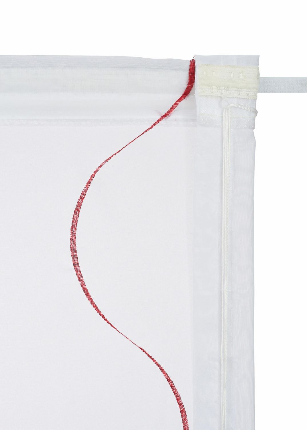 My home Raffrollo Tyma transparent mit Stickerei + Klettband ca. HxB 155/100 cm 2 My home Raffrollo Tyma transparent mit Stickerei + Klettband ca. HxB 155/100 cm – Bild 2