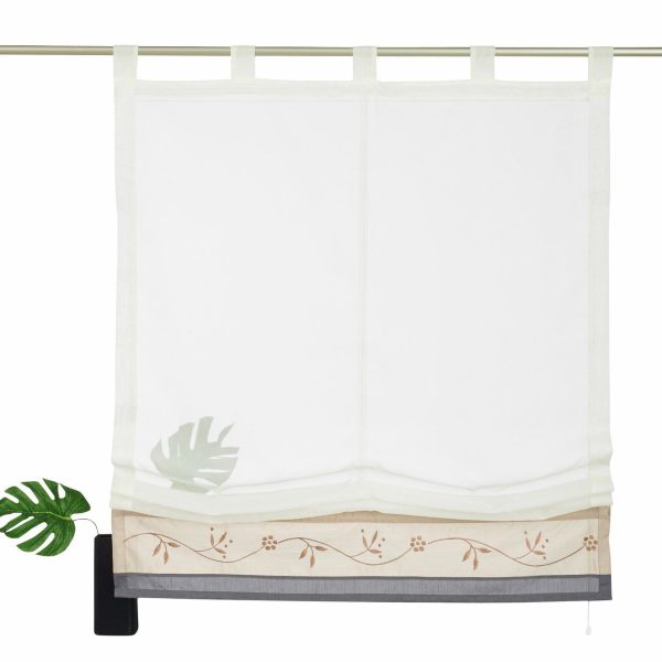 My home Raffrollo »Sorel« transparent Schmuckkante Schlaufen H/B 140/100 cm