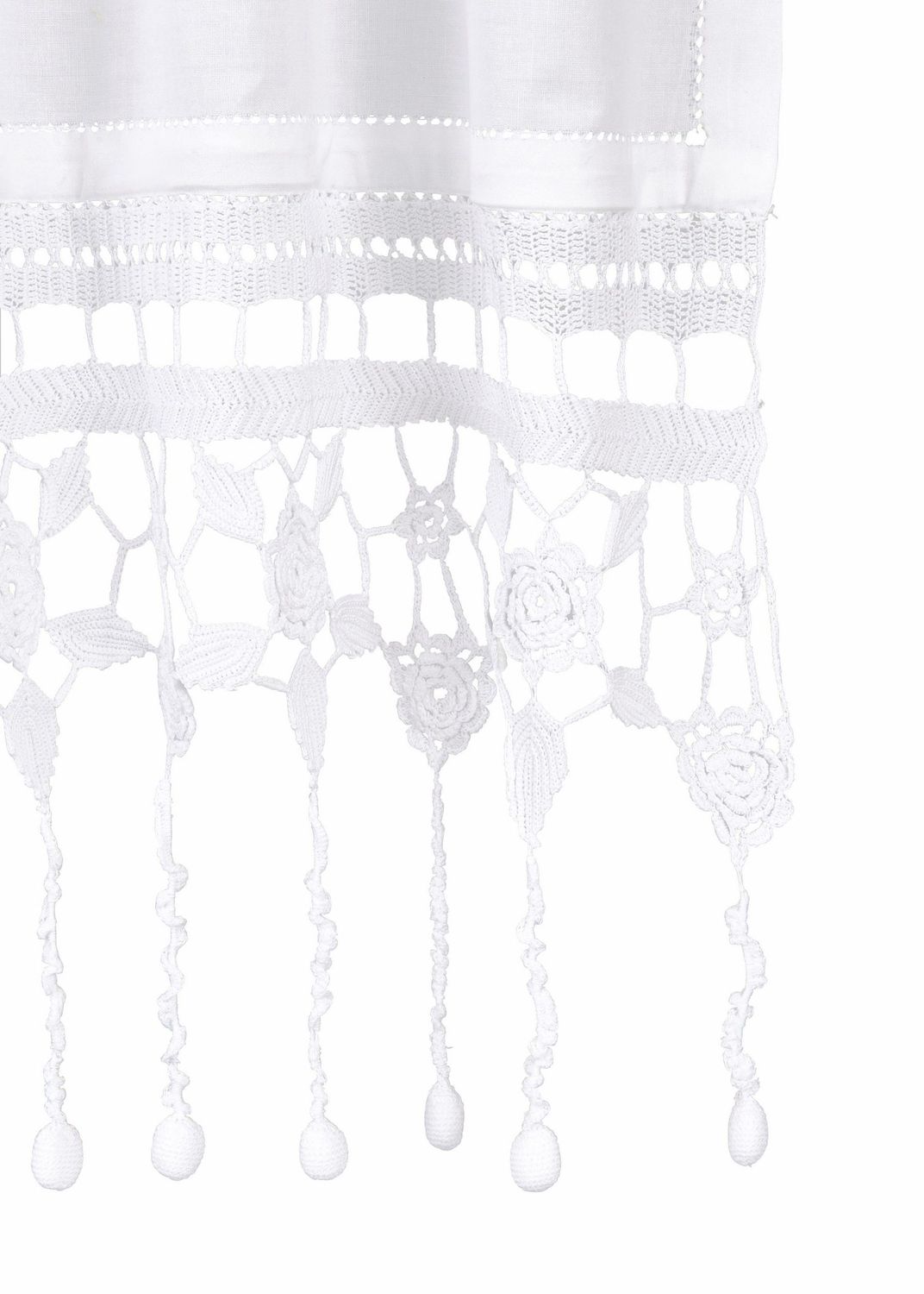 Hossner Panneaux Querbehang im Landhaus Stil Spitze HxB 50x125 cm 4 Hossner Panneaux Querbehang im Landhaus Stil Spitze HxB 50x125 cm – Bild 4