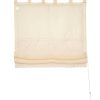 My home besticktes edles Raffrollo mit Schlaufen creme HXB 140x60 cm