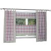 Hossner Panneaux kariert Shabby Landhaus Schlaufen beige/altrose HxB 30x130 cm