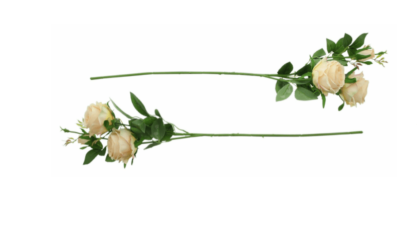 Kunstblume Rose Apricot Blüten Strauch Dekoration Blume Länge ca. 64 cm 3 Kunstblume Rose Apricot Blüten Strauch Dekoration Blume Länge ca. 64 cm – Bild 3