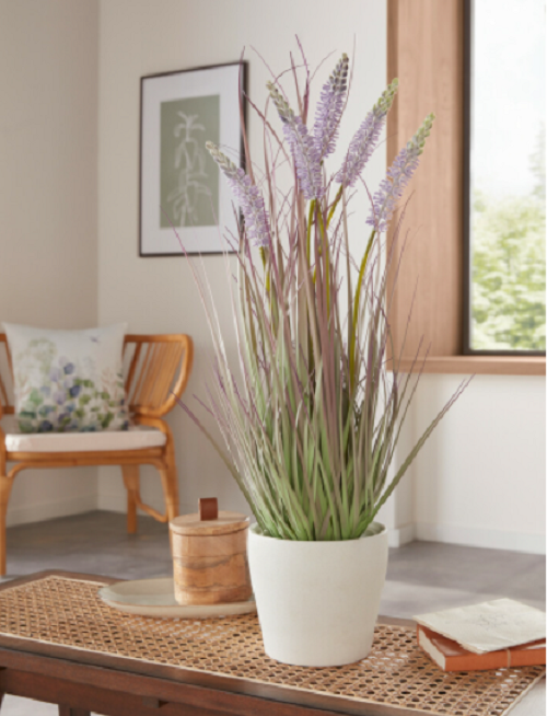 Kunstblume Lavendel Strauß im Kunststofftopf Deko Pflanze Blüten Höhe 60 cm 1 Kunstblume Lavendel Strauß im Kunststofftopf Deko Pflanze Blüten Höhe 60 cm