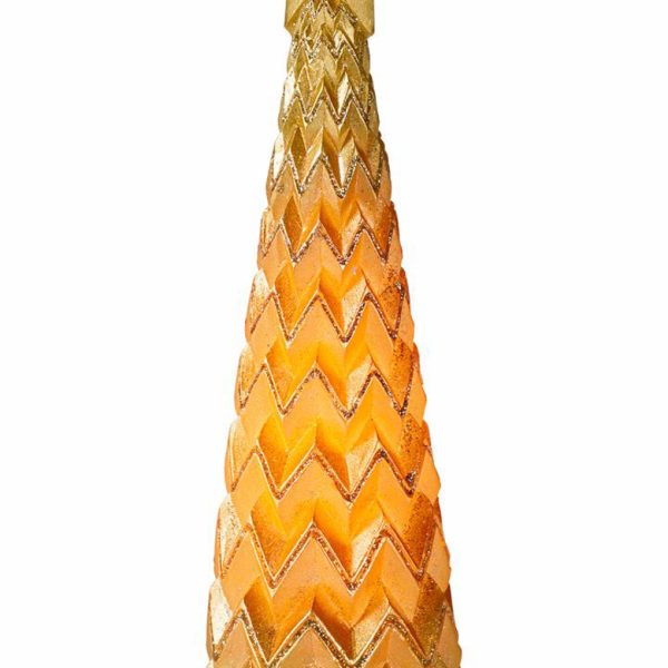 Heine Home 1 Weihnachtlicher LED-Dekobaum aus Echtwachs in gold Höhe ca. 21 cm 5 22575 a 2