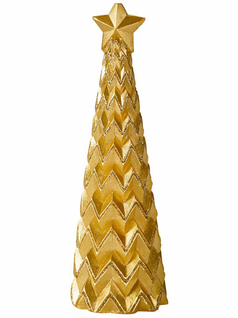 Heine Home 1 Weihnachtlicher LED-Dekobaum aus Echtwachs in gold Höhe ca. 21 cm 2 Heine Home 1 Weihnachtlicher LED-Dekobaum aus Echtwachs in gold Höhe ca. 21 cm – Bild 2