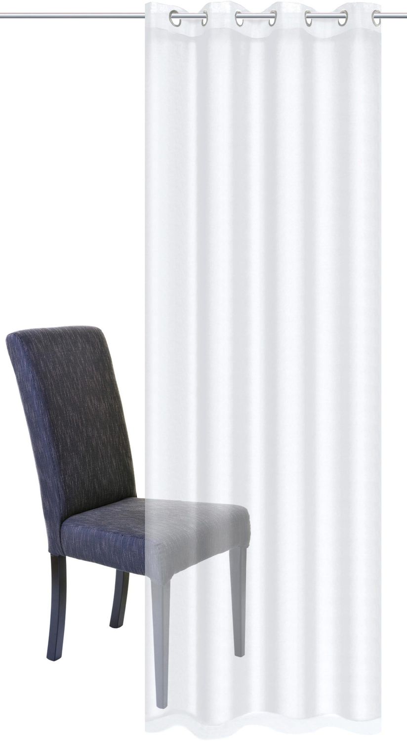 Home Wohnideen Vorhang »Dolly« Gardine weiß mit Ösen H/B 245x140 cm 1 Home Wohnideen Vorhang »Dolly« Gardine weiß mit Ösen H/B 245x140 cm