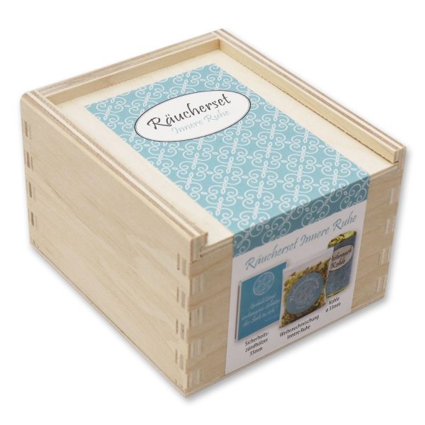 Florex Räucherset - Innere Ruhe - Zündhölzer Weihrauchmischung Innere Ruhe + Weihrauch Kohle