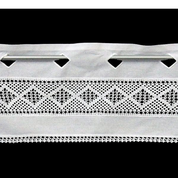 Alternative view of Hossner Panneaux Scheibengardine Landhaus Stil weiß