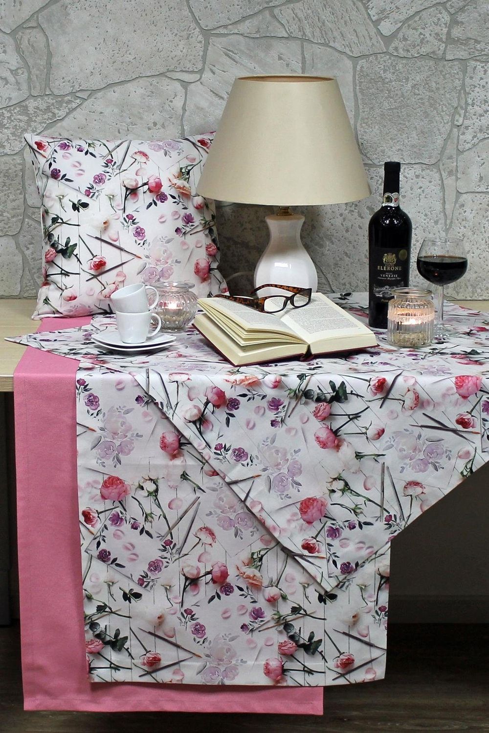 Hossner Kissenhülle Dekokissen geblümt Painting 2 Hossner Kissenhülle Dekokissen geblümt Painting – Bild 2