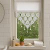 Fenstervorhang aus Baumwolle mit handgehäkelter Spitze – romantischer Vintage-Look BxH 55x60 cm 5 37098 35x45 cm 1 3