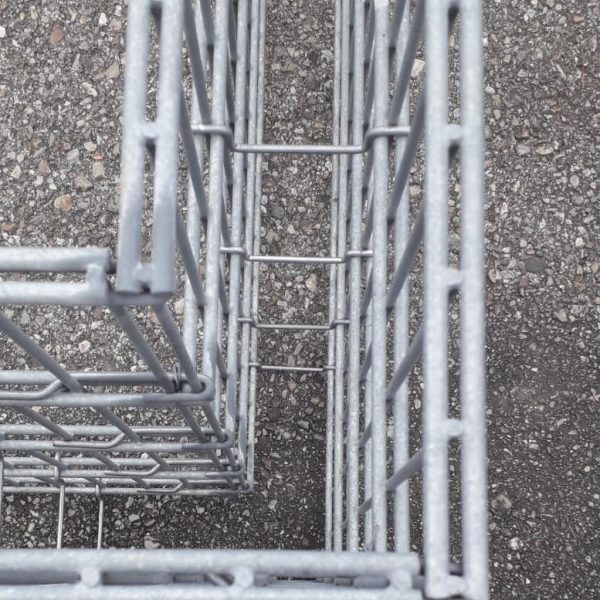 Verbinderset für Hochbeet LxBxH 251x136x83 cm Doppelstabgitter 8/6/8+6/5/6 mm 7 4 1