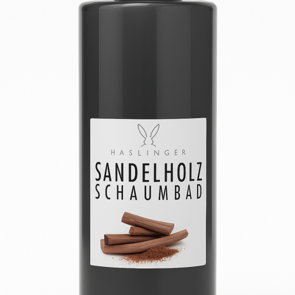 Haslinger Schaumbad Sandelholz ml  – Warmes Wellnessbad mit beruhigendem Duft