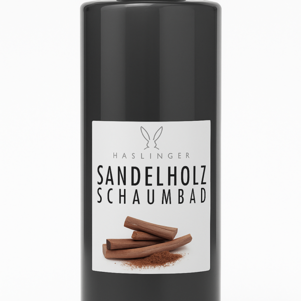 Haslinger Schaumbad Sandelholz ml  – Warmes Wellnessbad mit beruhigendem Duft