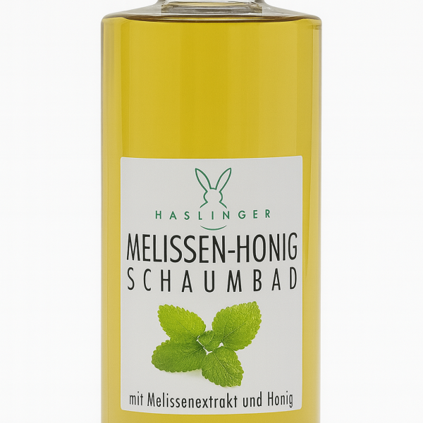 Haslinger Schaumbad Melissen-Honig 400 ml – Beruhigendes Wellnessbad mit Honig & Melisse