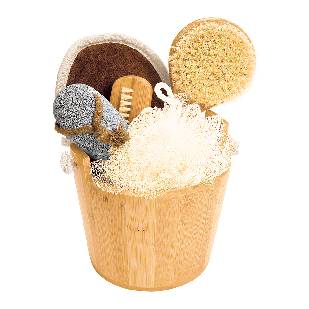 Croll & Denecke Wellness Geschenkset 6-teilig im Sauna Holzbottich 1 Croll & Denecke Wellness Geschenkset 6-teilig im Sauna Holzbottich