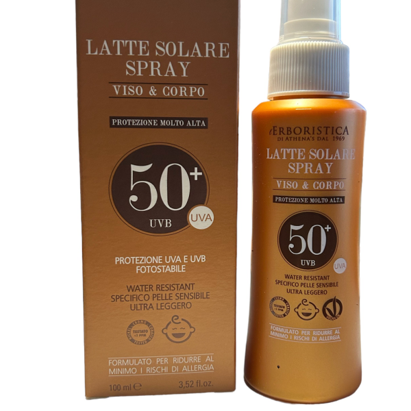 L'Erboristica Sonnenspray für Gesicht & Körper 50 UVB Vegan 200 ml