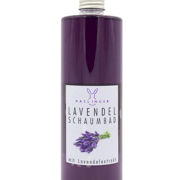 Haslinger Schaumbad Lavendel 400 ml – Entspannendes Wellnessbad mit echtem Lavendelöl