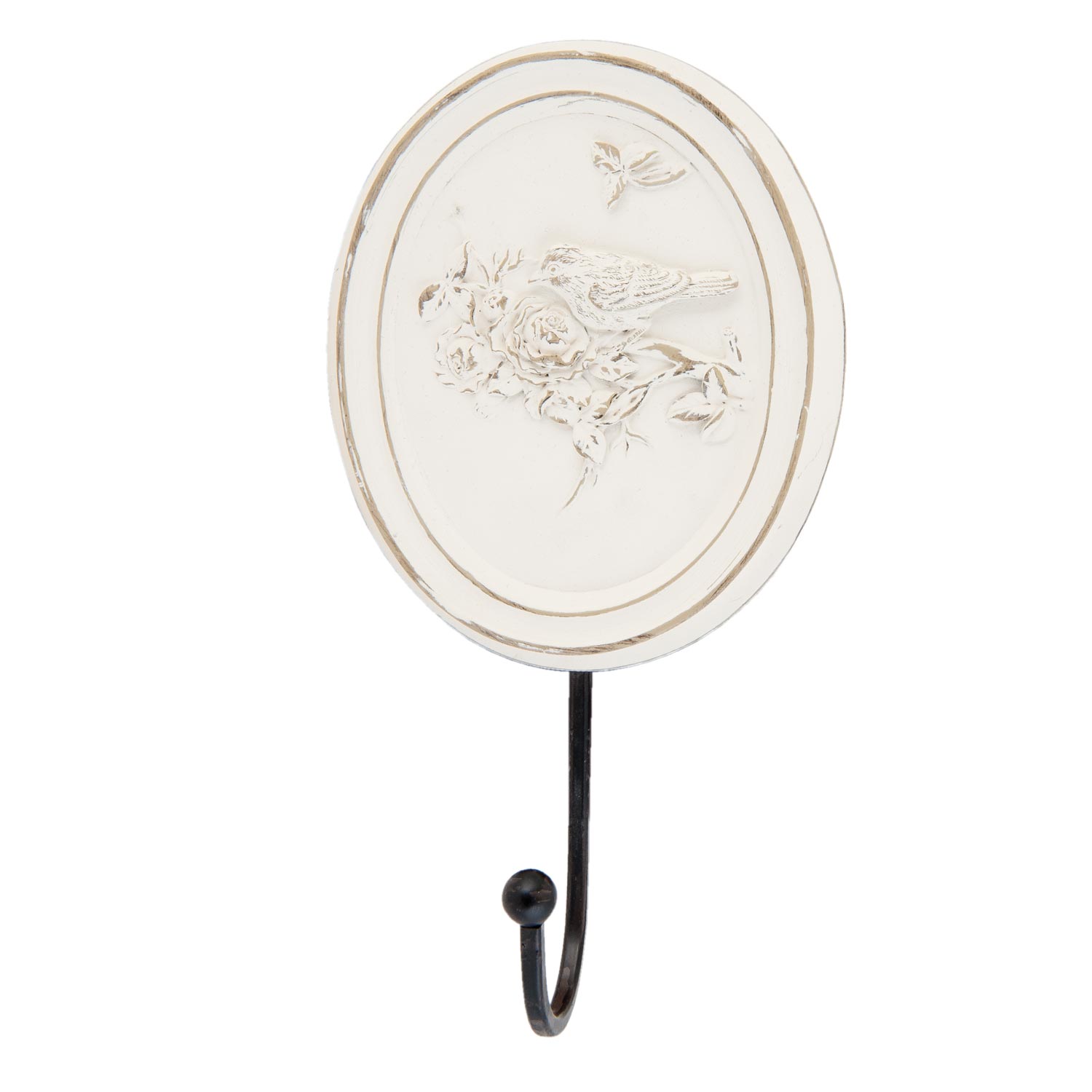 Clayre & Eef Wand Haken Vintage Shabby Eisen und Holz ca. 24x5x12,5 cm 1 Clayre & Eef Wand Haken Vintage Shabby Eisen und Holz ca. 24x5x12,5 cm