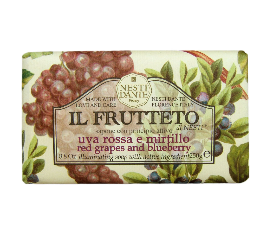 Nesti Dante Frutteto Soap Red Grapes & Blueberry 250 g 1 Nesti Dante Frutteto Soap Red Grapes & Blueberry 250 g