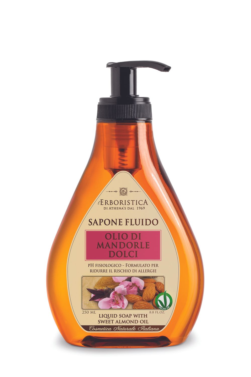 L'Erboristica Flüssigseife mit Mandelöl 250 ml 1 L'Erboristica Flüssigseife mit Mandelöl 250 ml