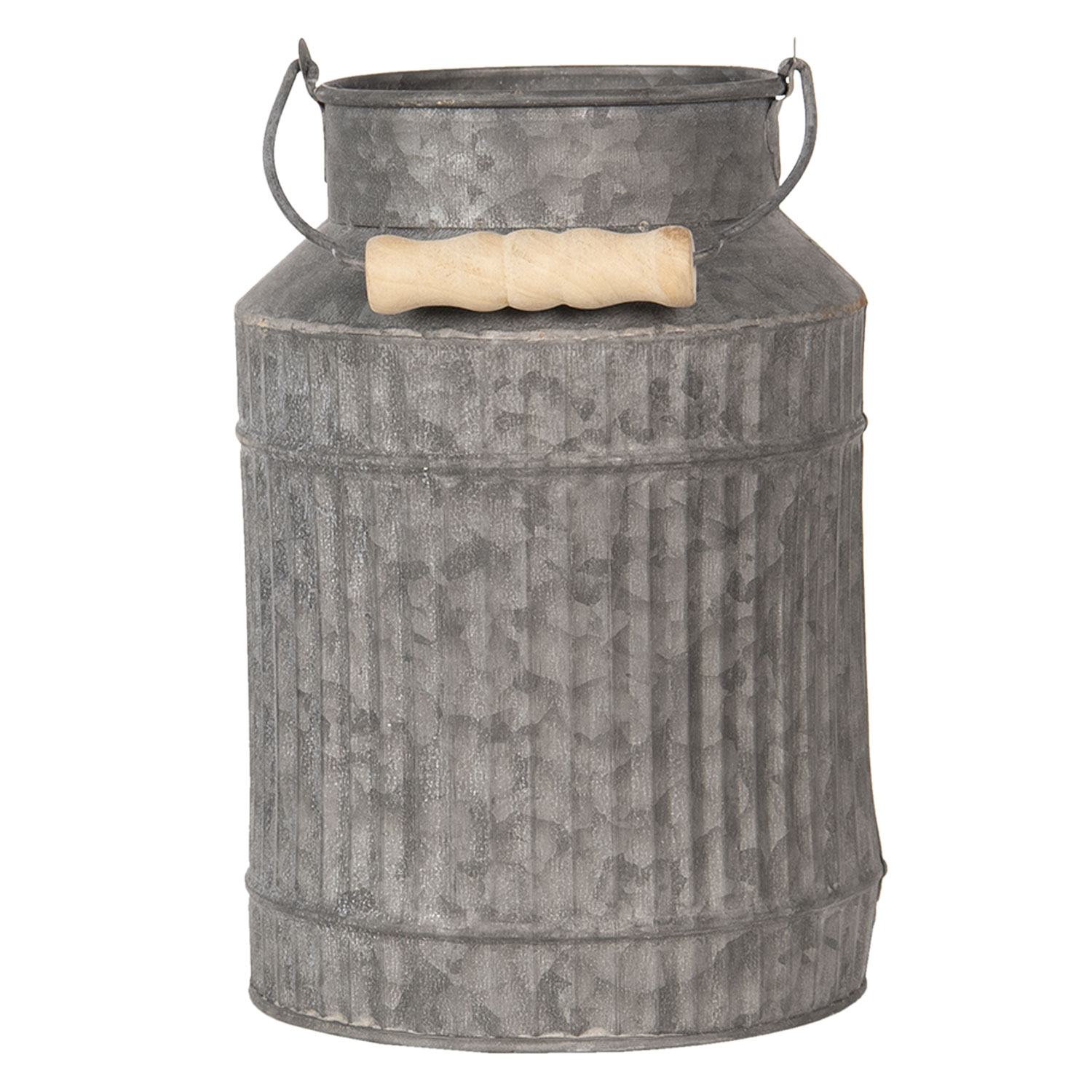 Clayre & Eef Milchkanne Dekokanne Metall Vintage Landhaus Shabby Ø16x23 cm 1 Clayre & Eef Milchkanne Dekokanne Metall Vintage Landhaus Shabby Ø16x23 cm