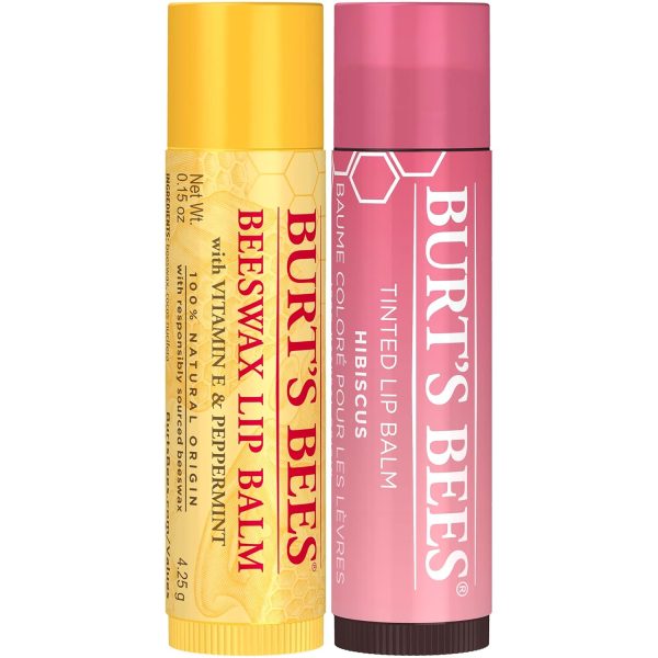 Alternative view of Burt’s Bees Lippenpflege Set – Bienenwachs und Getönter Hibiskus 2 x 4,25 g 100 % natürlich