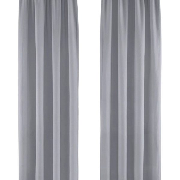 Alternative view of My Home 1 Stck. Gardine Xana Transparent Kräuselband grau HxB 175x140 cm