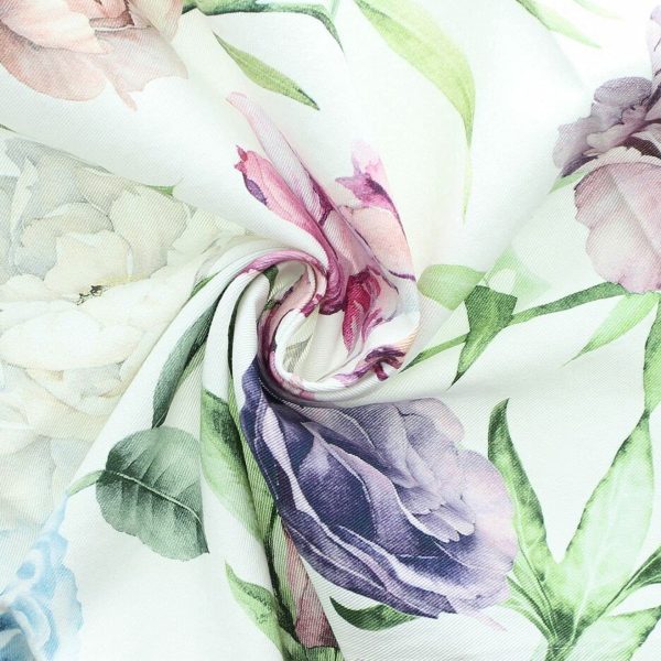 Tischläufer Tischdecke mit Blumenmuster Tischdeko weiß 40x140 cm 5 81 d7kiORxS AC SL1500