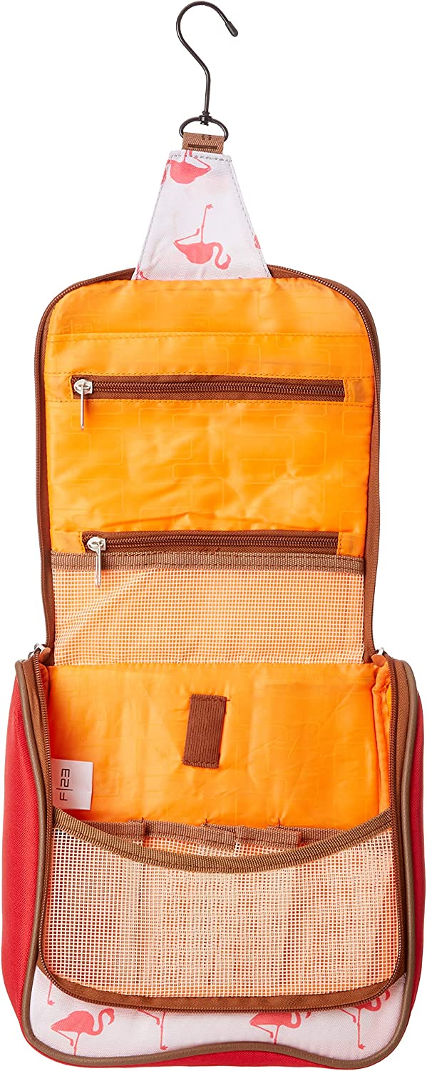 F 23 Kulturbeutel mit Henkel Flamingo beige/Koralle 24 x 8 x 25 cm 3 F 23 Kulturbeutel mit Henkel Flamingo beige/Koralle 24 x 8 x 25 cm – Bild 3