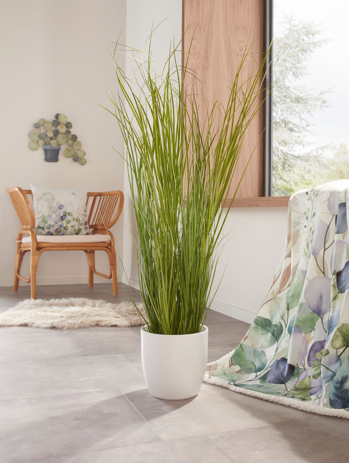 Kunstpflanze Gras im Kunststofftopf Deko Pflanze Höhe 120 cm 1 Kunstpflanze Gras im Kunststofftopf Deko Pflanze Höhe 120 cm