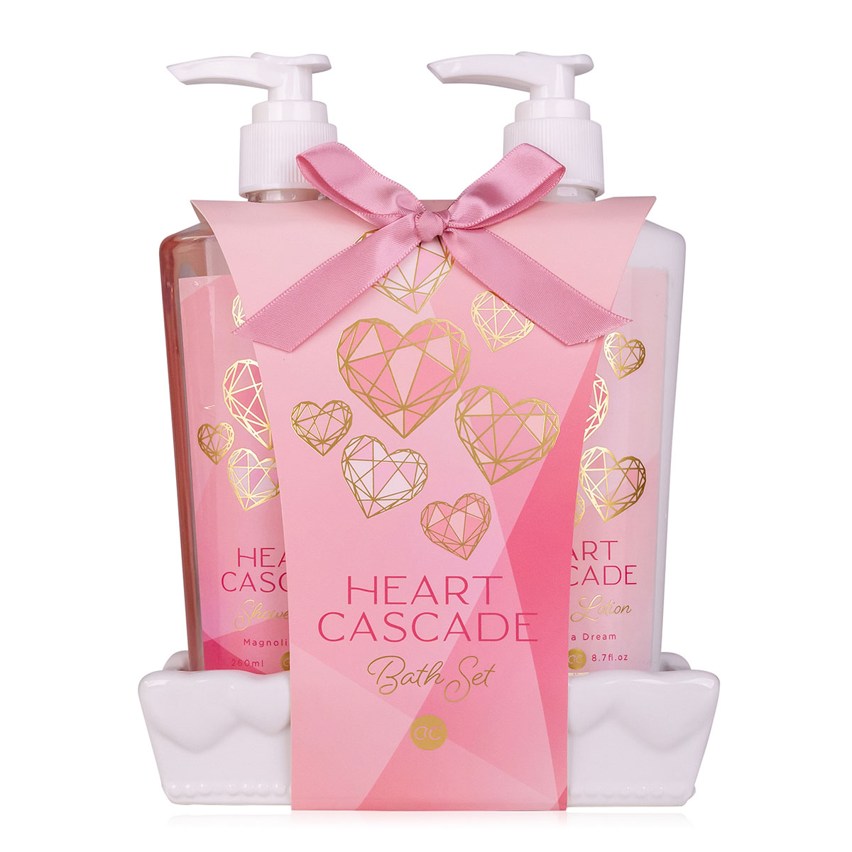 Accentra Handpflegeset Heart Cascade in Keramikschale 520 ml 1 Accentra Handpflegeset Heart Cascade in Keramikschale 520 ml