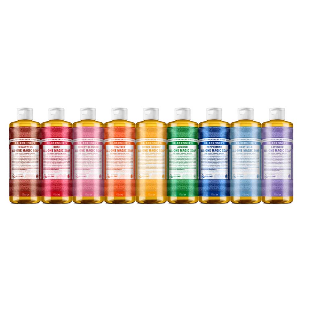 Dr. Bronner's Grüner Tee All-One Magic Soap 475 ml 2 Dr. Bronner's Grüner Tee All-One Magic Soap 475 ml – Bild 2