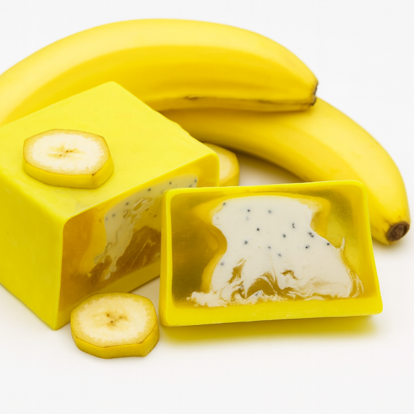 Nesbel Seife Banane – mild & süß-fruchtig | Glycerin & Ziegenmilch (100 g