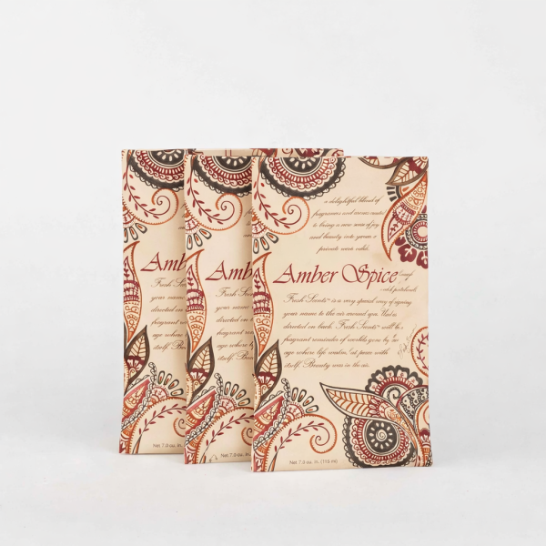 Fresh Scents Duft Sachets ( 3 Stück) Amber Spice - aus parfümierter Tonerde 345 ml