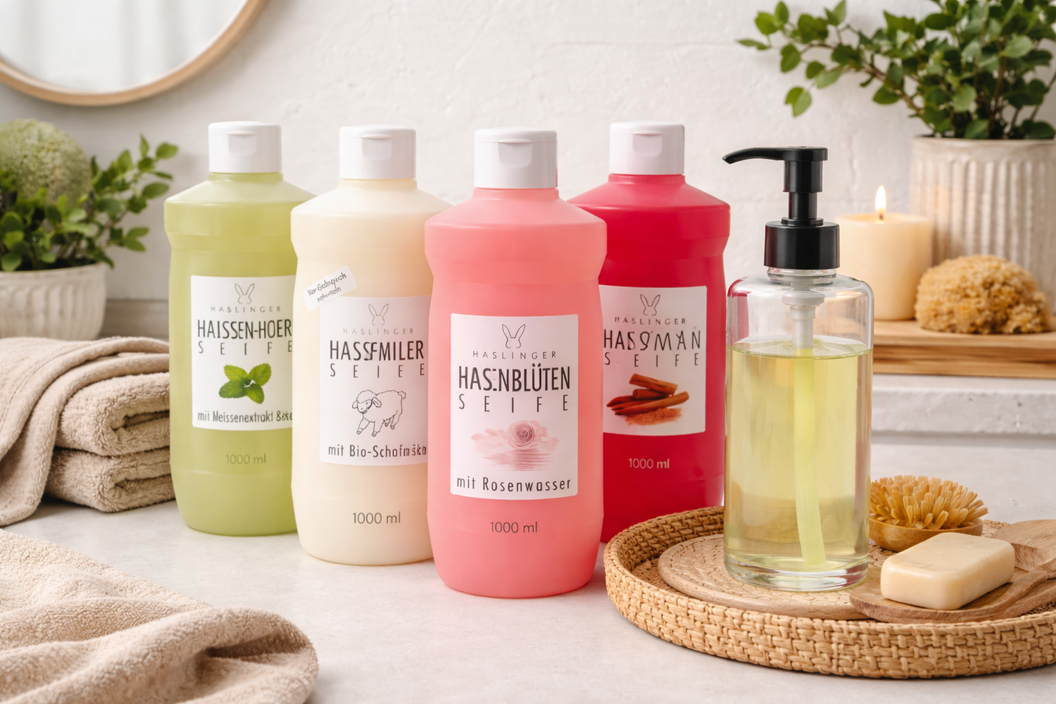 Haslinger Woman Flüssigseife Nachfüller 1000 ml 2 Haslinger Woman Flüssigseife Nachfüller 1000 ml – Bild 2