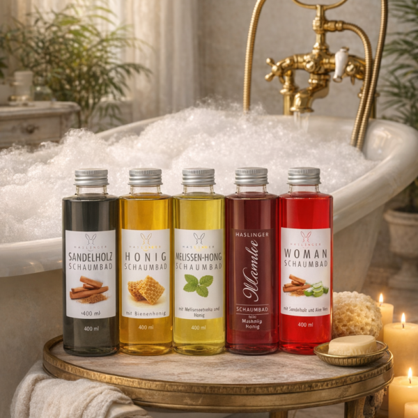 Alternative view of Haslinger Schaumbad Bio-Honig – 400 ml | Pflegendes Wohlfühlbad mit warmem Honigduft