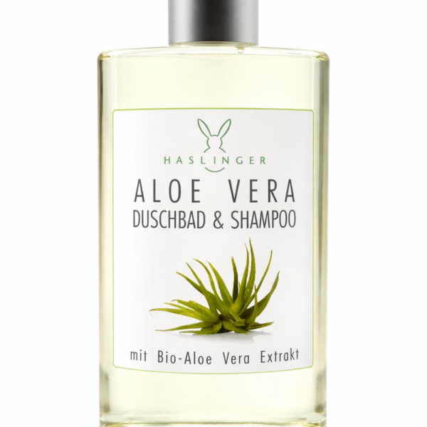 Haslinger Aloe Vera Shampoo & Duschbad mit Bio-Aloe und Vera Extrakt 200 ml
