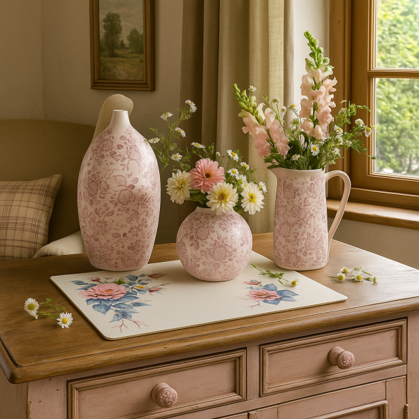 Dekovase Keramik Vase Karla – elegant & zeitlos D16cm H29 cm