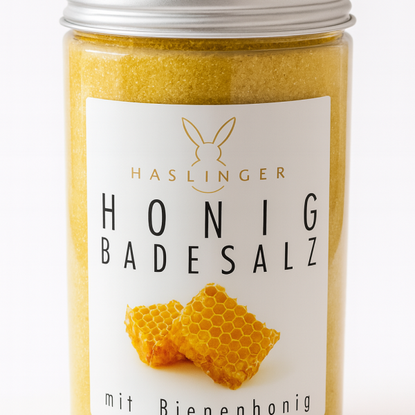 Haslinger Honig Badesalz Badezusatz mit Bienenhonig 450 g