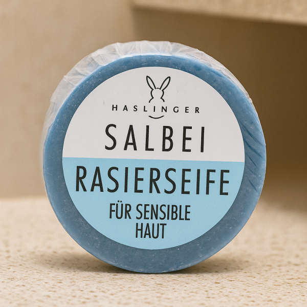 Alternative view of Haslinger Salbei Rasierseife für sensible Haut beruhigend milde Pflanzenöle 60 g