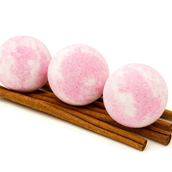 Nesbel Handgemachte Badebombe Frühlingsobstgarten mit Traubenkernöl 1 Stück 125 g