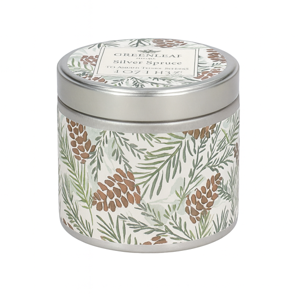 Silver Spruce – Dosenkerze mit fruchtig-warmem Wohlfühlduft 113 g
