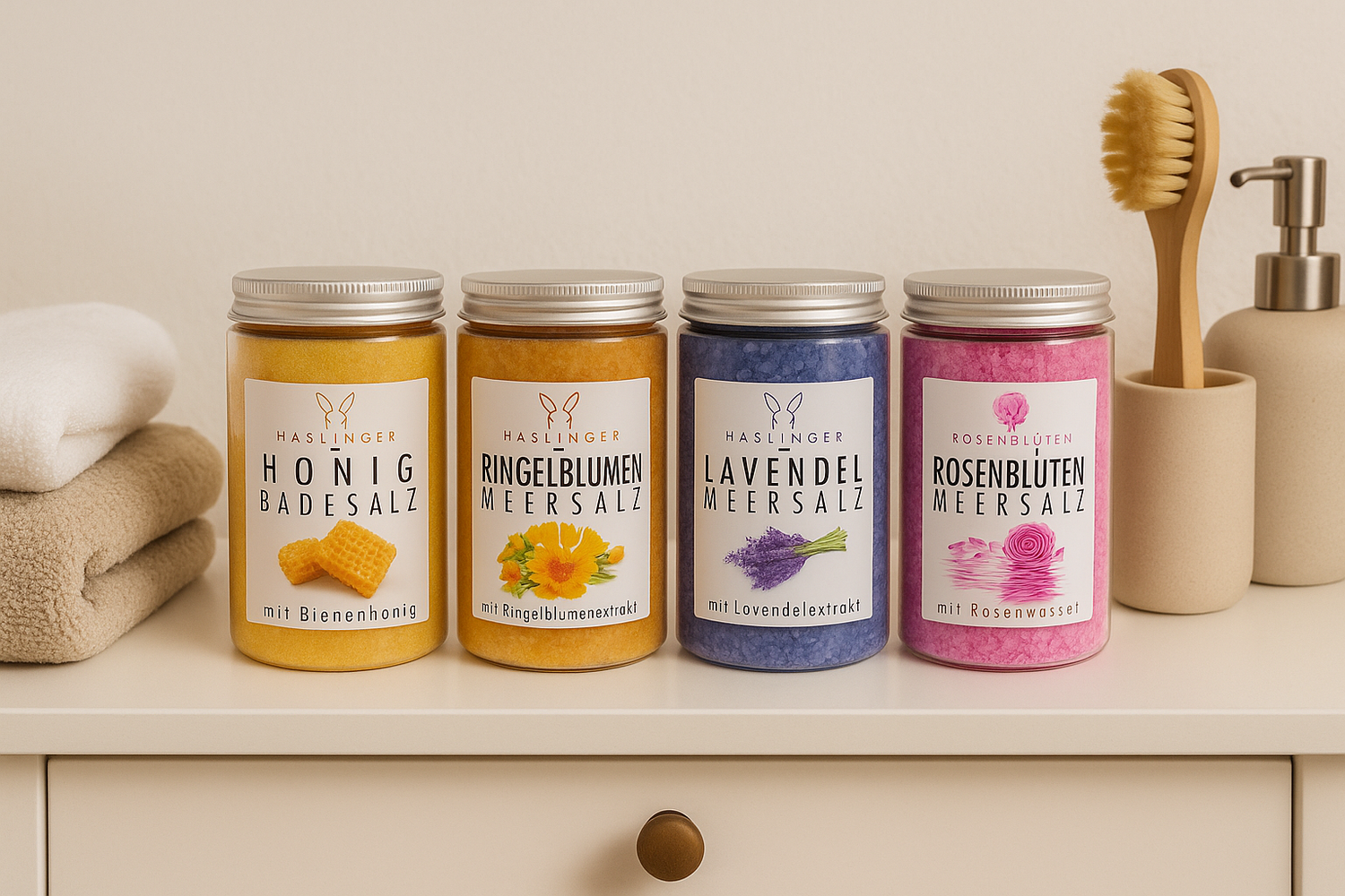 Haslinger Ringelblumen Meersalz Badezusatz mit Ringelblumenextrakt 450 g 2 Haslinger Ringelblumen Meersalz Badezusatz mit Ringelblumenextrakt 450 g – Bild 2